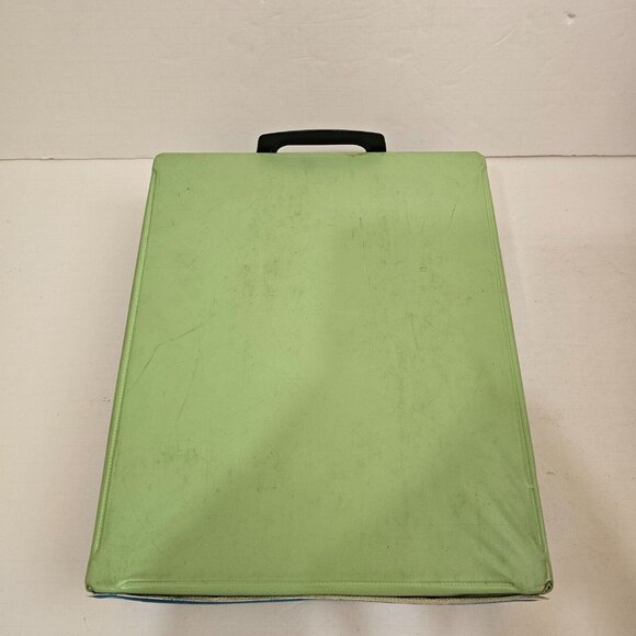 Vintage 1968 Mattel The World Of Barbie Vinyl Doll Case #1002 Blue & Green 6/10 - Picture 9 of 9